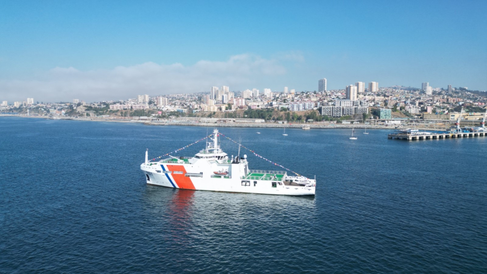 En el marco de la Décima Expedición Antártica de Colombia arriba a Valparaíso, Chile el buque ARC "Simón Bolívar”