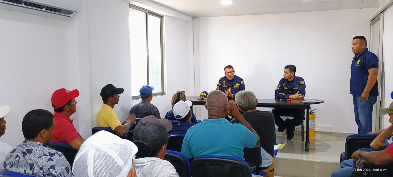 Pescadores artesanales del Golfo de Morrosquillo mejoran habilidades con la Dimar y el Sena