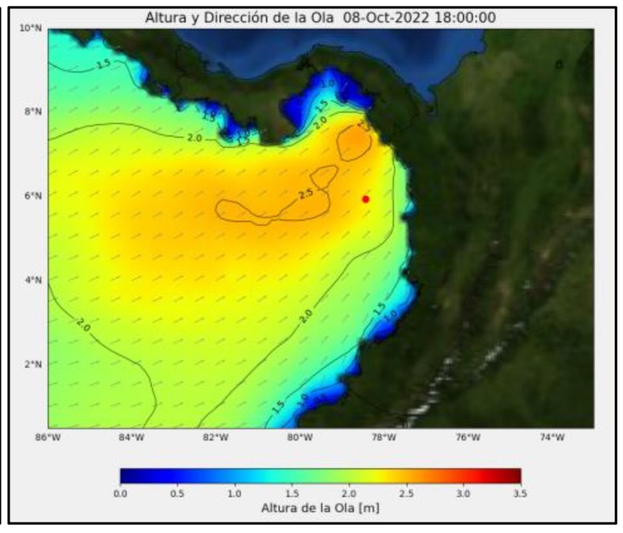 Dimar anuncia condiciones meteomarinas en el pacífico