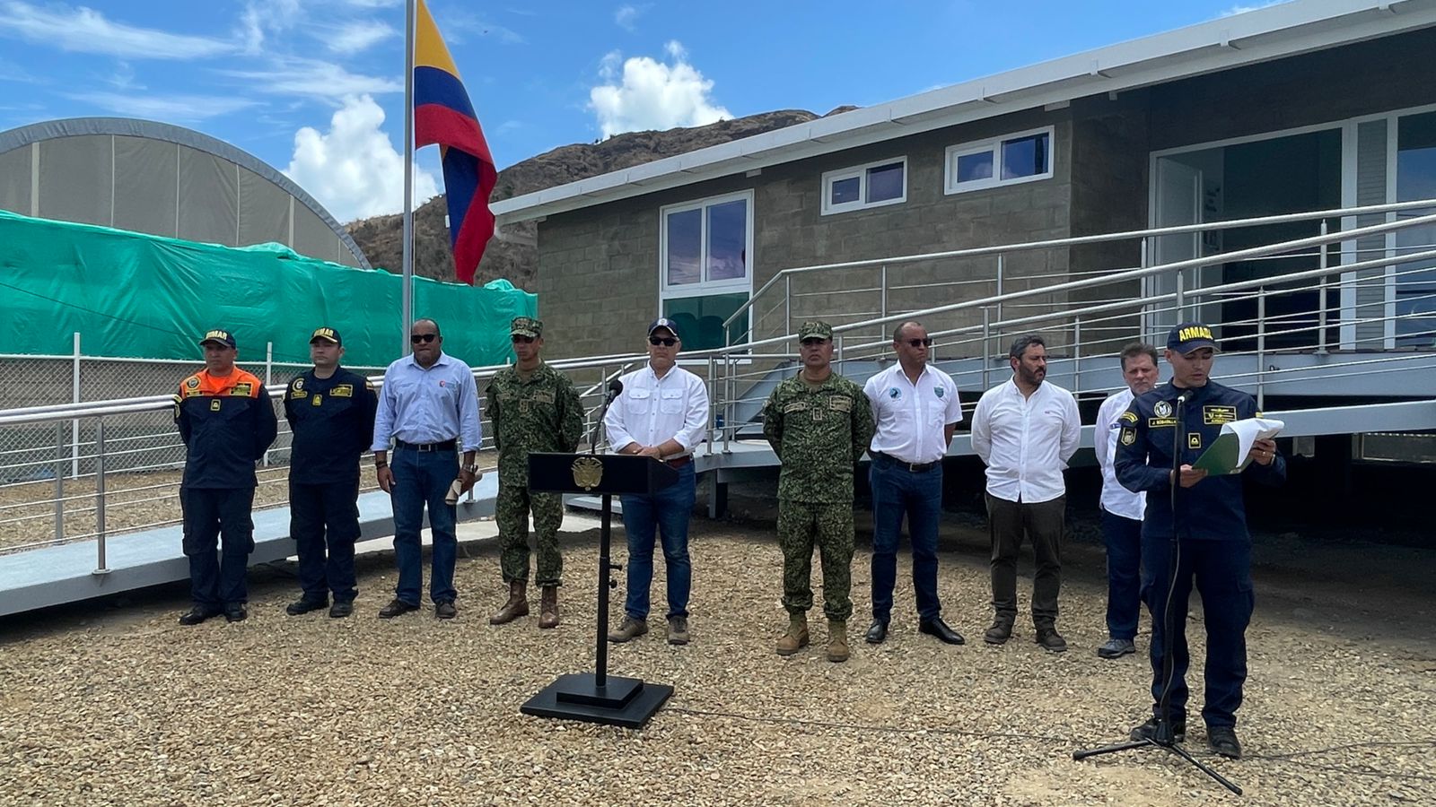 El presidente Iván Duque inaugura las instalaciones de la Capitanía de Puerto de Providencia 