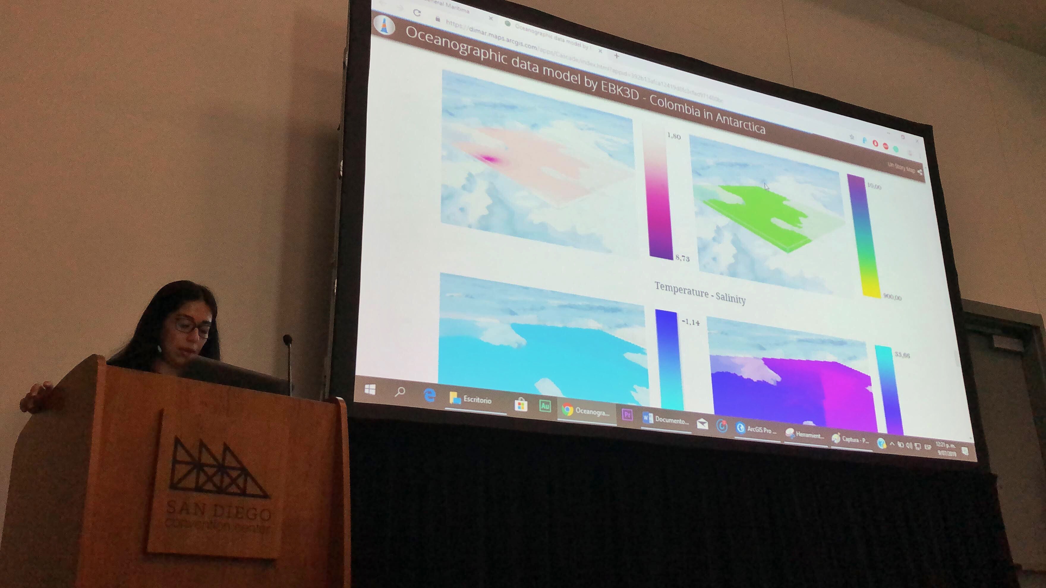 Dimar participa en conferencia sobre sistemas de información geográfica 2019, en Estados Unidos 