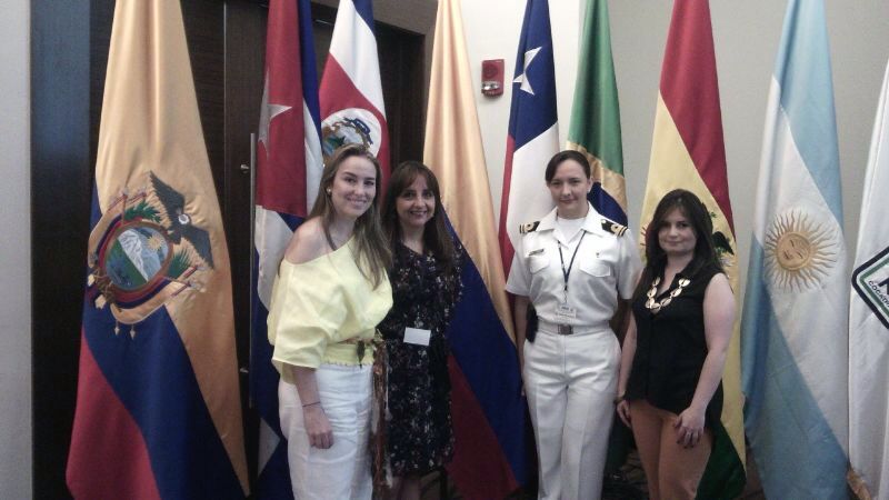 Representantes de Dimar en el Seminario sobre el rol de la mujer en cargos gerenciales, en Panamá. 