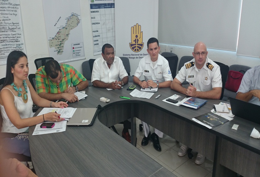 Mesa de trabajo creación del comité de Organización de Playas (Foto archivo Capitanía de Puerto de Riohacha)