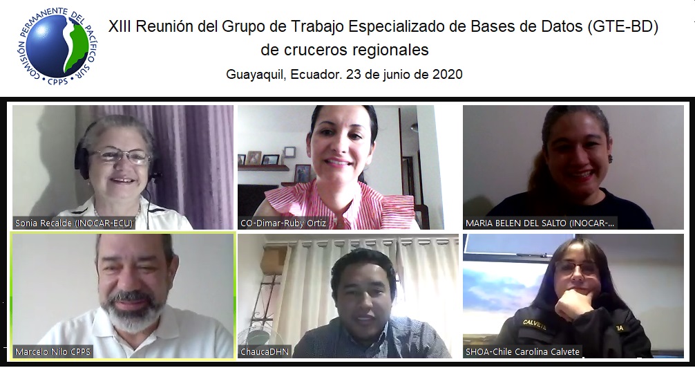 XIII Reunión del Grupo de Trabajo Especializado de Base de Datos (GTE-BD) de Cruceros Regionales