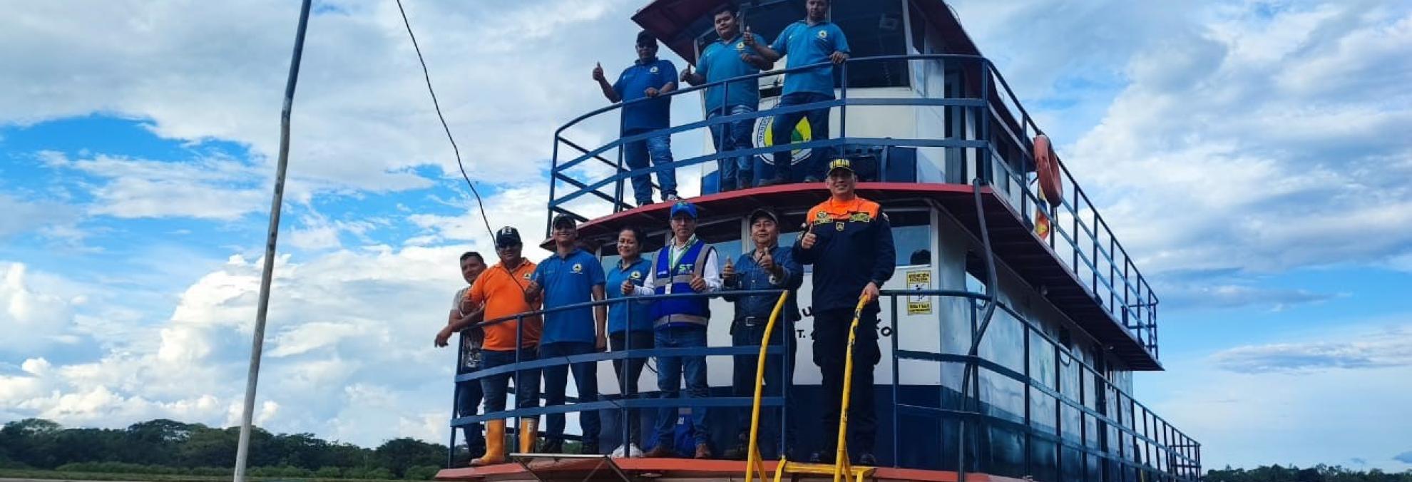 Mediante trabajo conjunto la Dirección General Marítima y la Superintendencia de Transporte fortalecen la seguridad fluvial en Puerto Asís, Putumayo