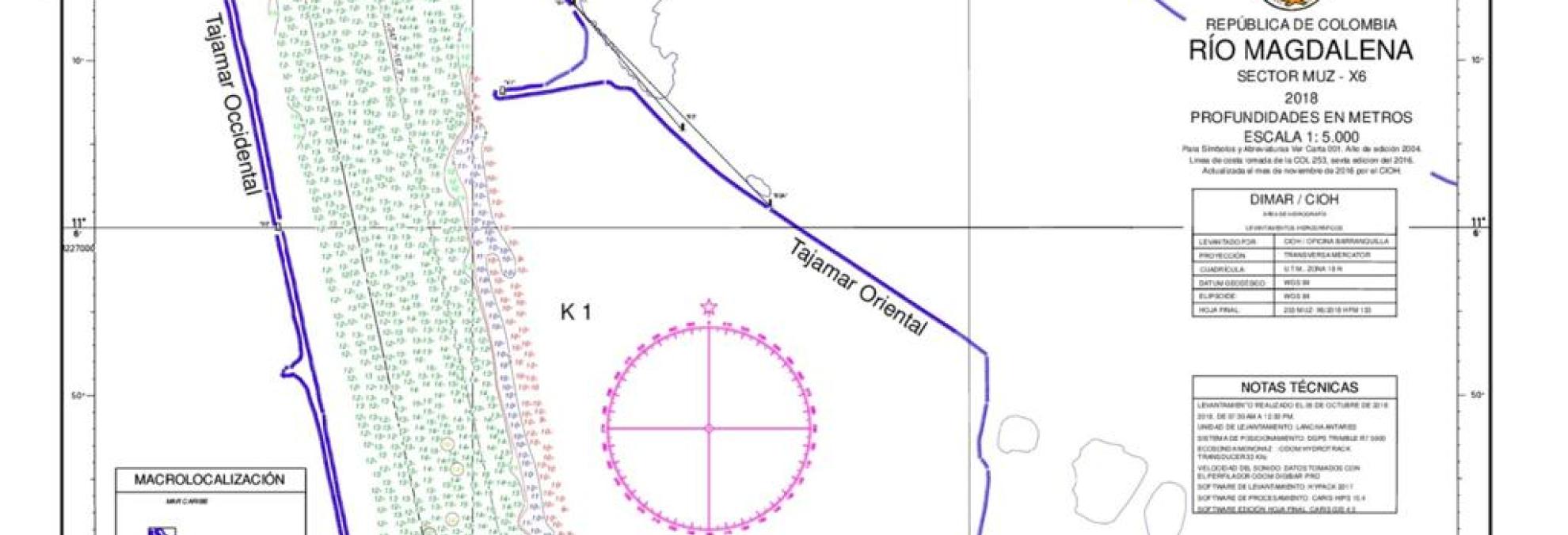 Calado del canal de acceso al puerto de Barranquilla está en 9.8  Dimar 