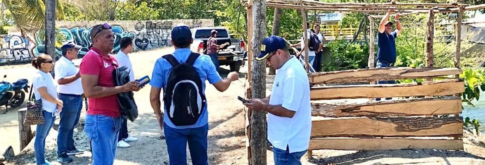 Dimar lidera acc iones de restitución de Bienes de Uso público en P layas de Coveñas